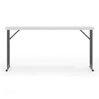 5-Foot Rectangle Granite White Plastic Folding Training / Seminar Table