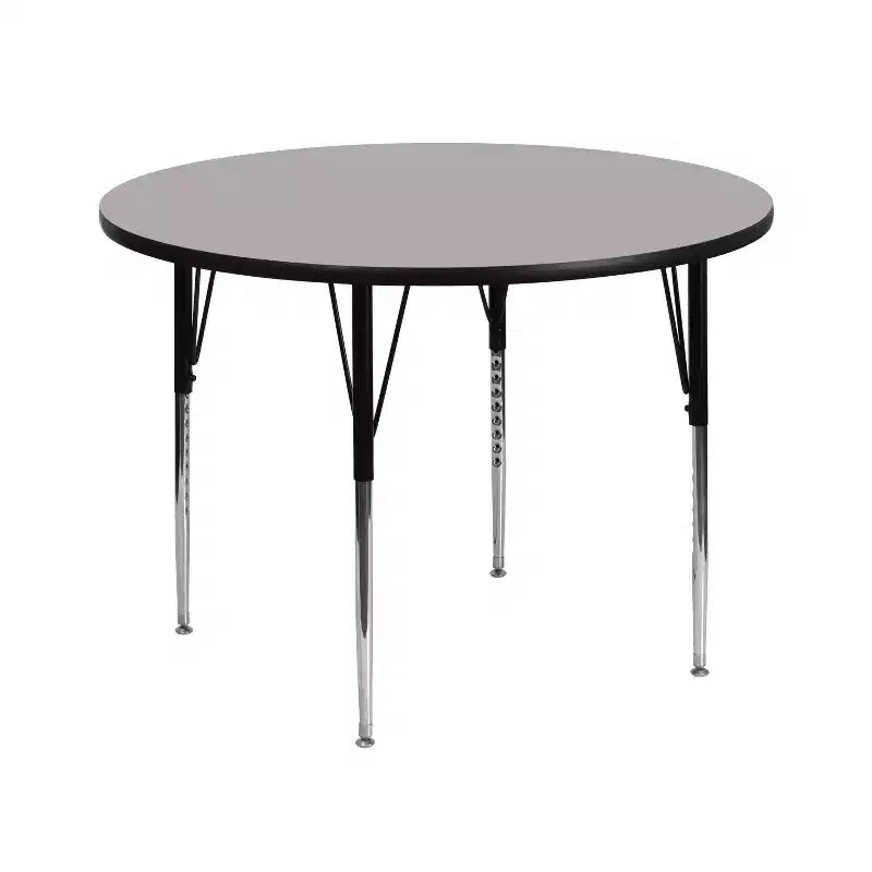 42 Round Laminate Adjustable Activity Table