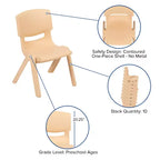 21.875W x 26.625L Rectangular Plastic Height Adjustable Activity Table with 4 Chairs