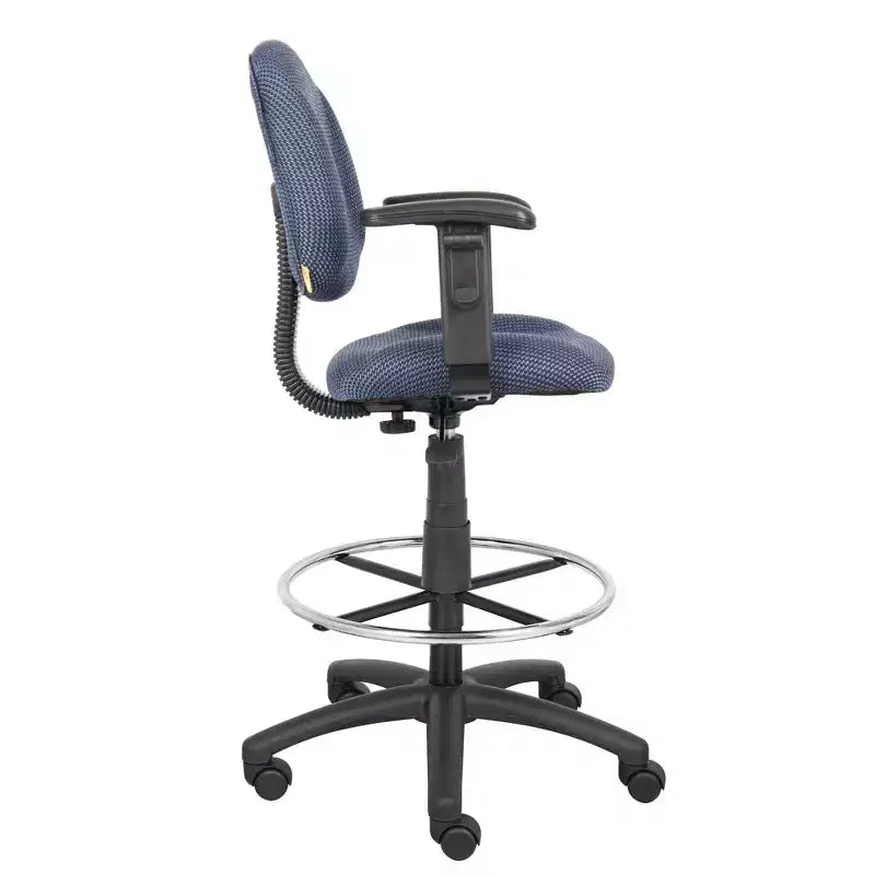 Drafting Stool with Footring and Adjustable Arms