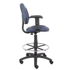 Drafting Stool with Footring and Adjustable Arms