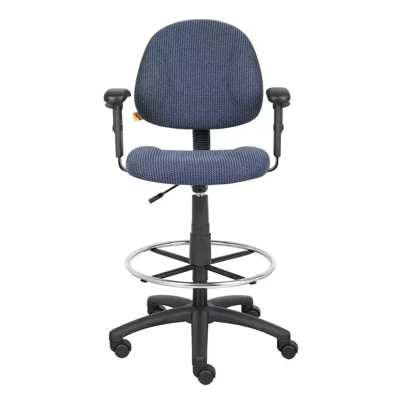 Drafting Stool with Footring and Adjustable Arms