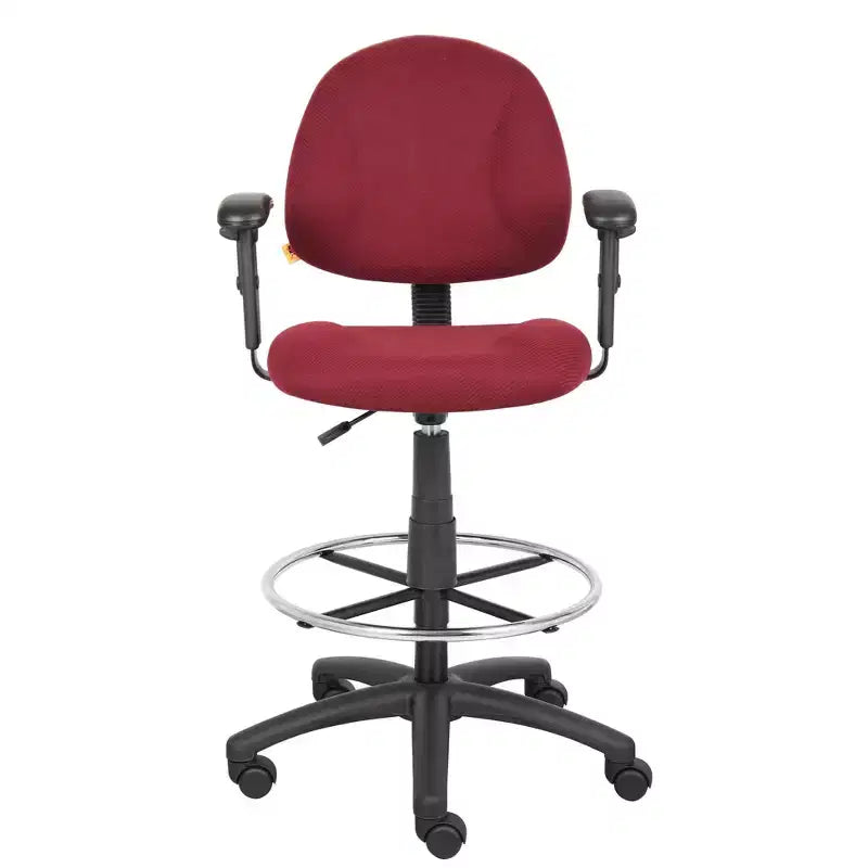 Drafting Stool with Footring and Adjustable Arms