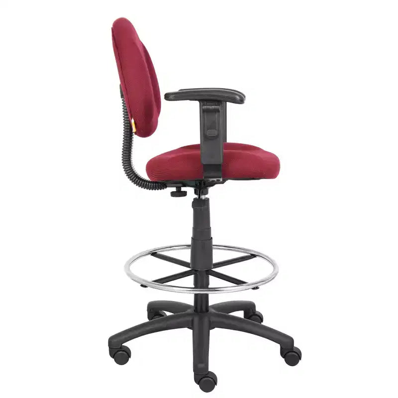 Drafting Stool with Footring and Adjustable Arms