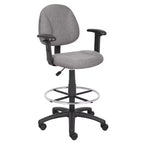 Drafting Stool with Footring and Adjustable Arms