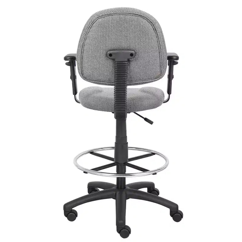 Drafting Stool with Footring and Adjustable Arms