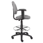 Drafting Stool with Footring and Adjustable Arms