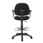 Drafting Stool with Footring and Adjustable Arms
