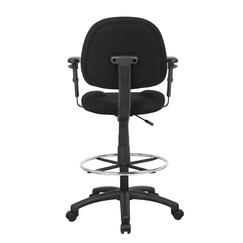 Drafting Stool with Footring and Adjustable Arms