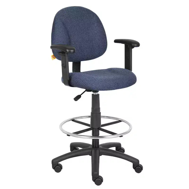 Drafting Stool with Footring and Adjustable Arms