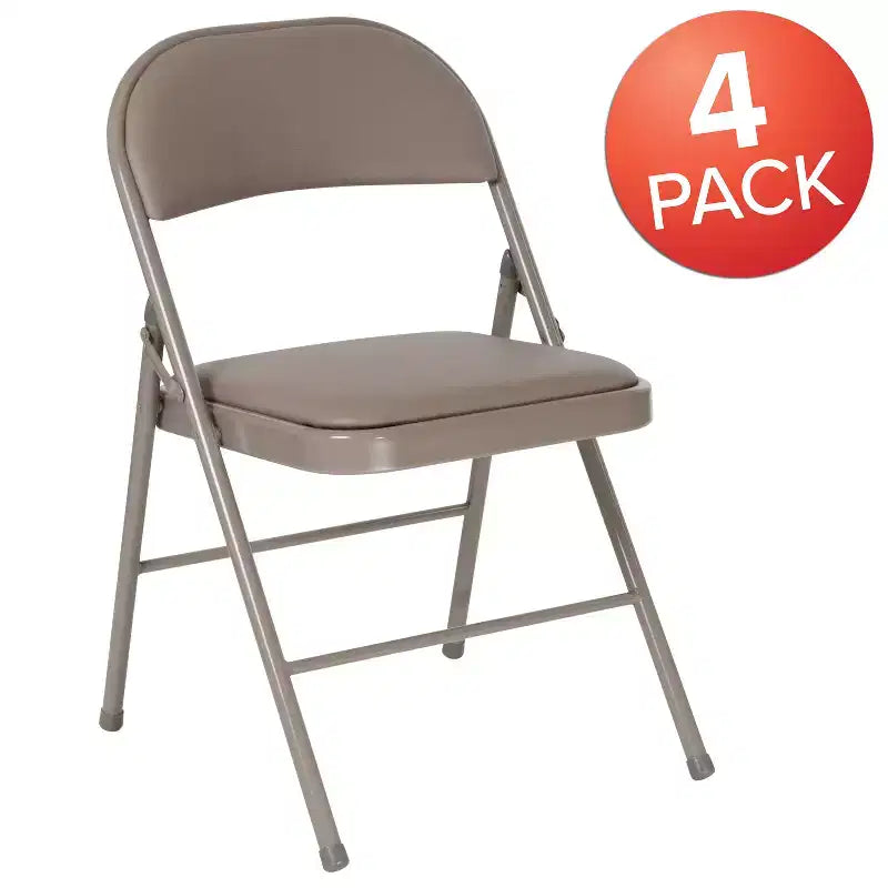 Vinyl Padded Metal Frame Event/Home Office Folding Chair