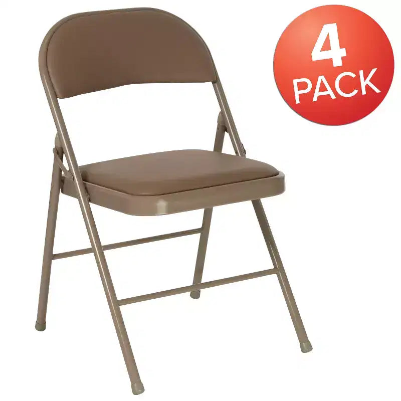 Vinyl Padded Metal Frame Event/Home Office Folding Chair