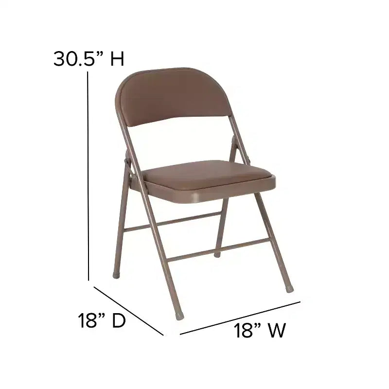 Vinyl Padded Metal Frame Event/Home Office Folding Chair