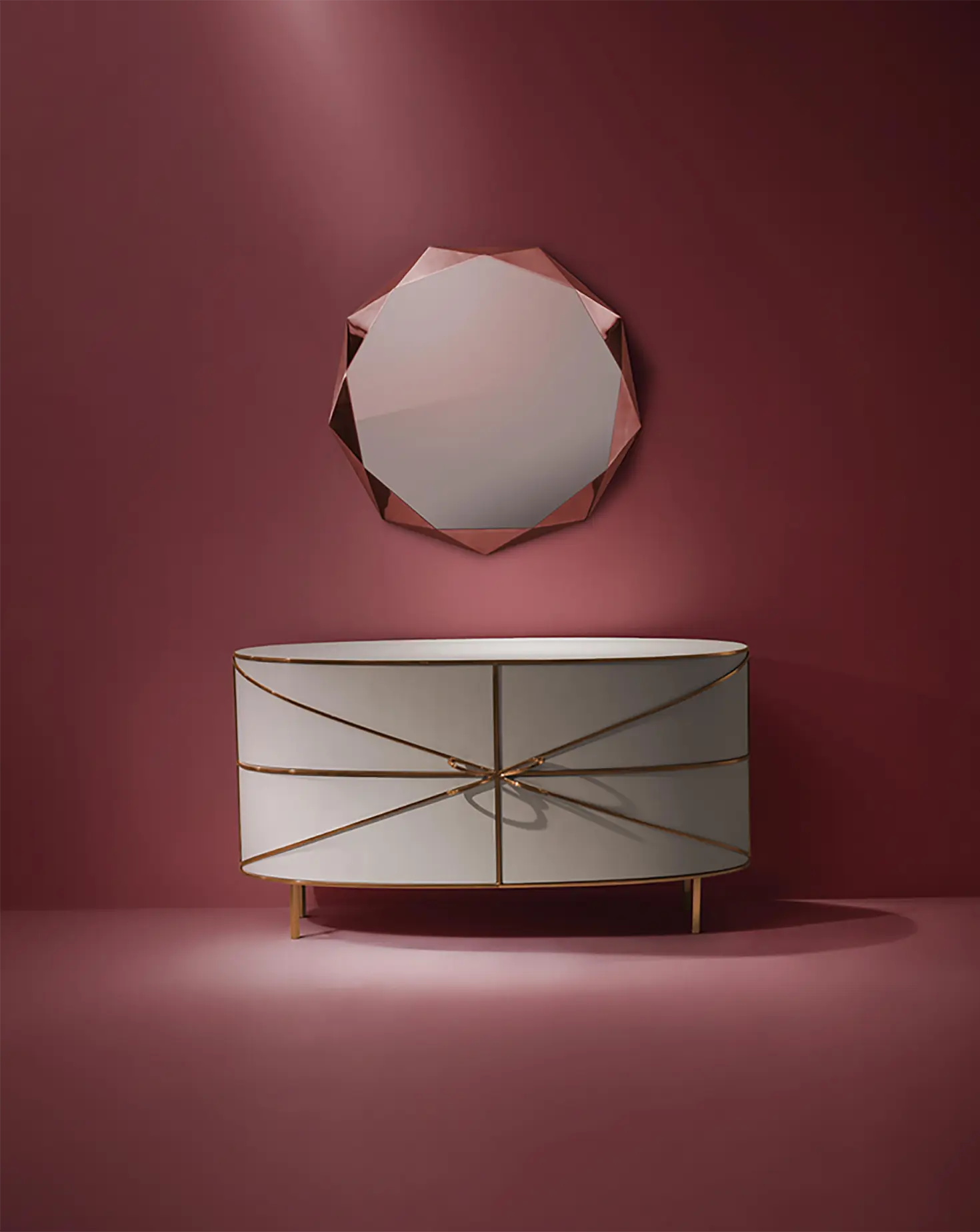 Nika Zupanc 88 Secrets Bianco Oro Sideboard