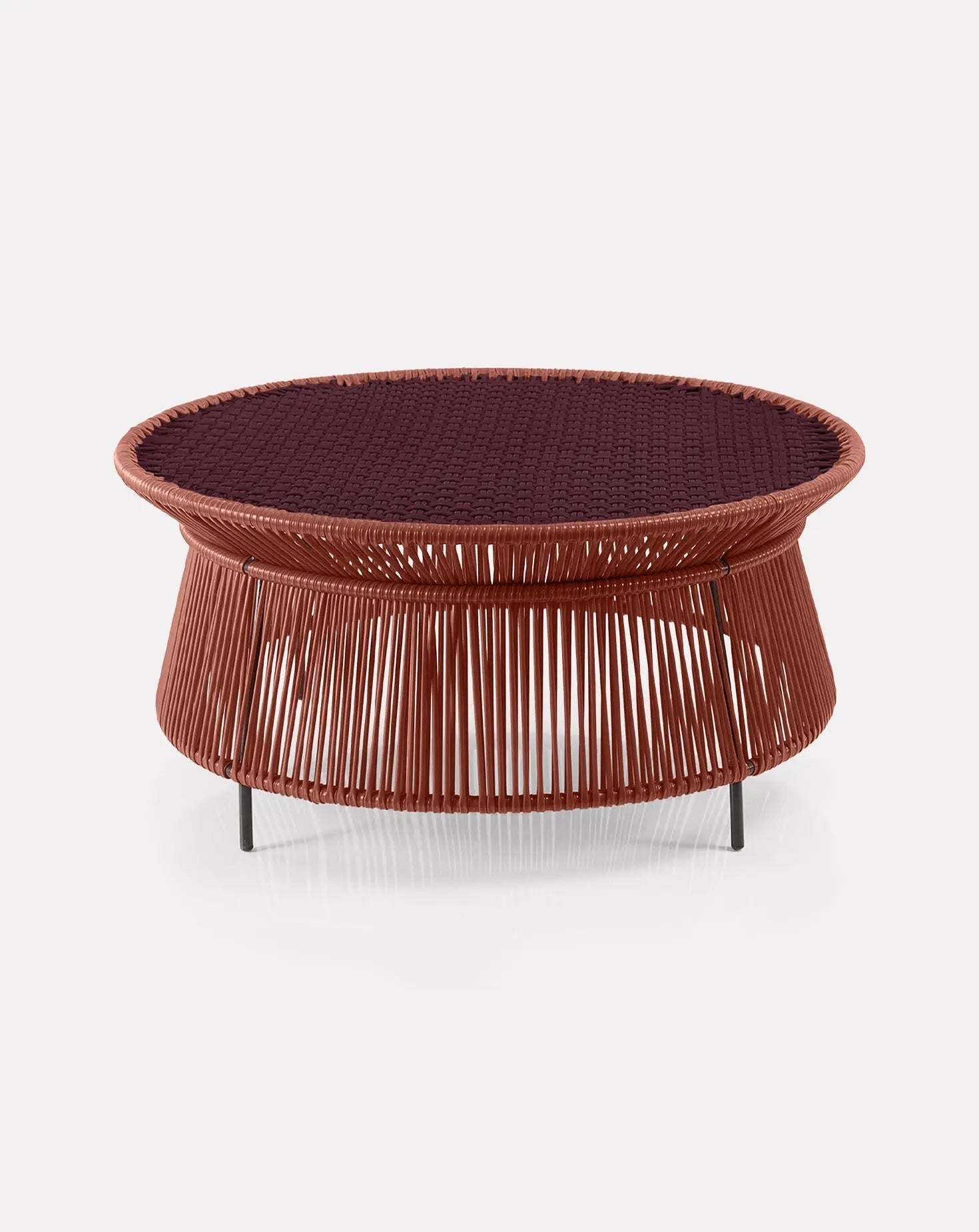 Caribe Chic Copper Low Side Table
