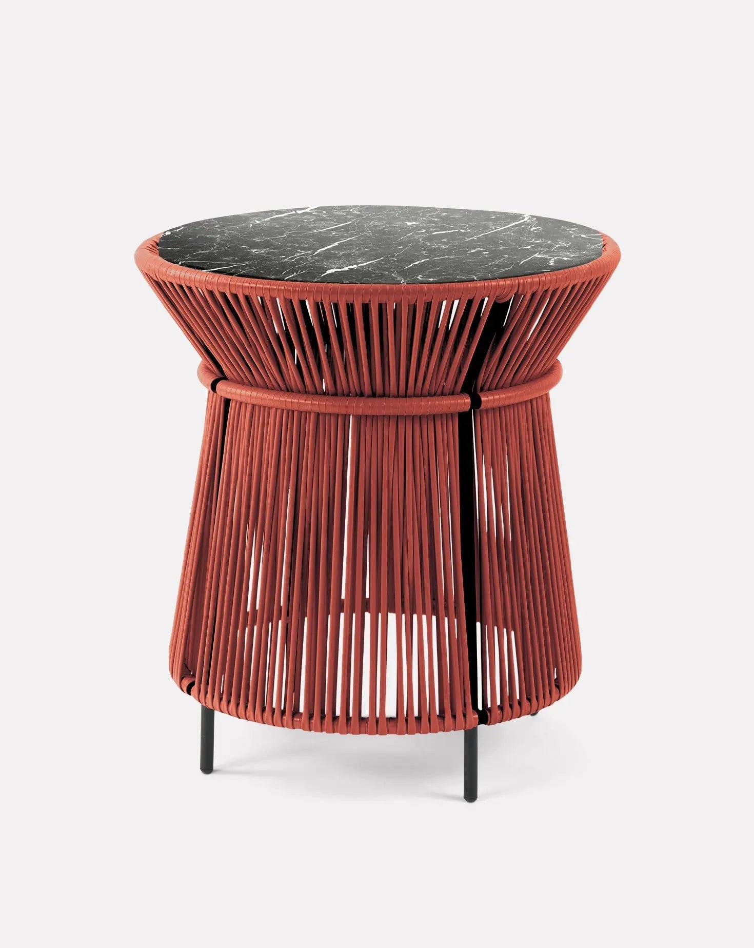 Caribe Chic Marble Tall Side Table
