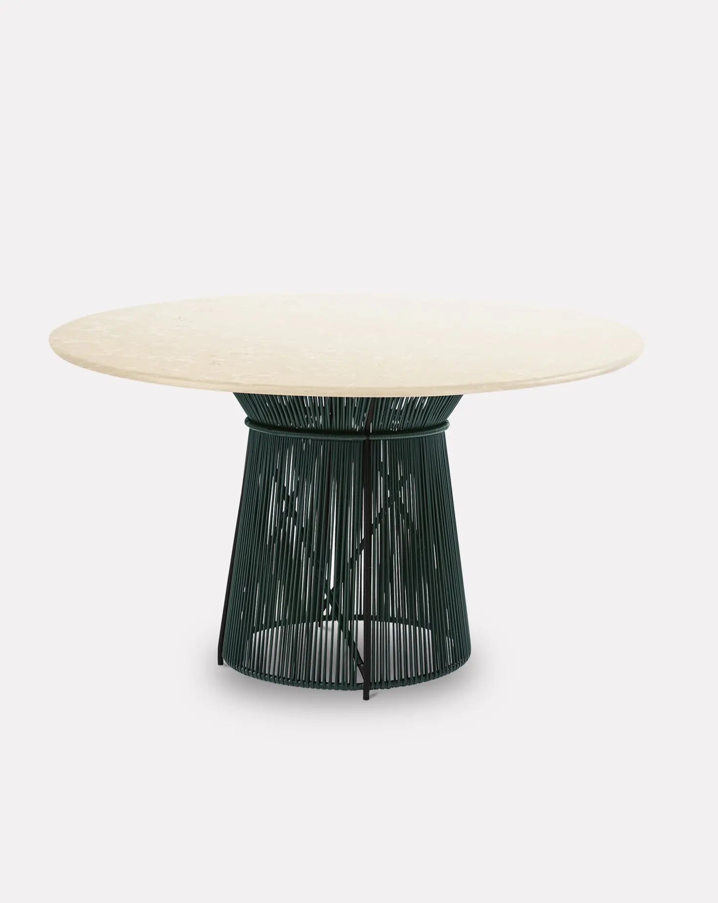 Caribe Chic Moss Green Dining Table