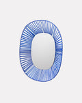 Cesta Blue Wall Mirror Oval