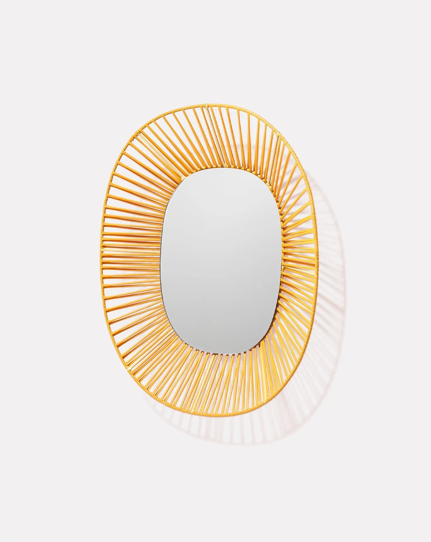 Cesta Honey Yellow Wall Mirror Oval