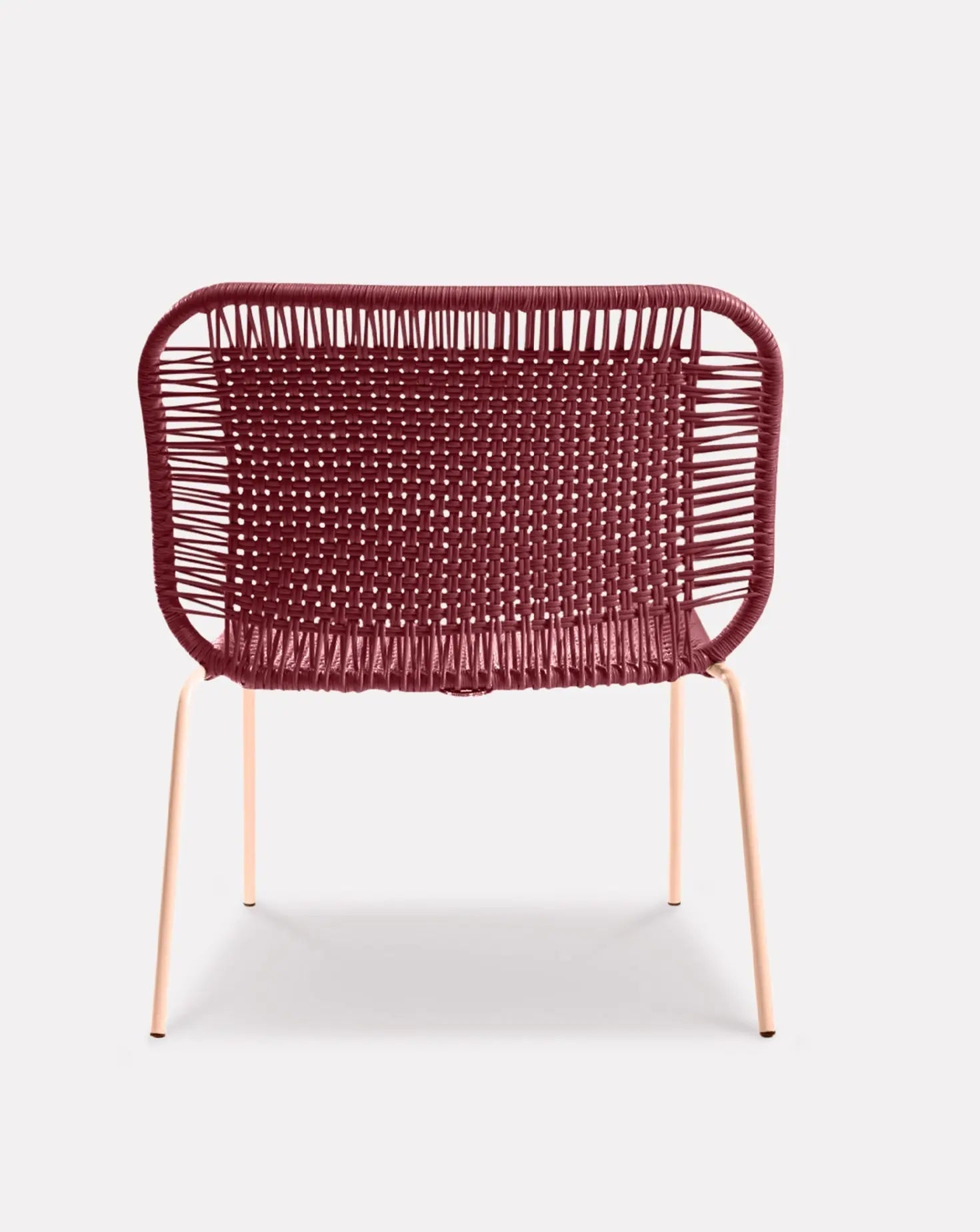Cielo Red Lounge Chair Low