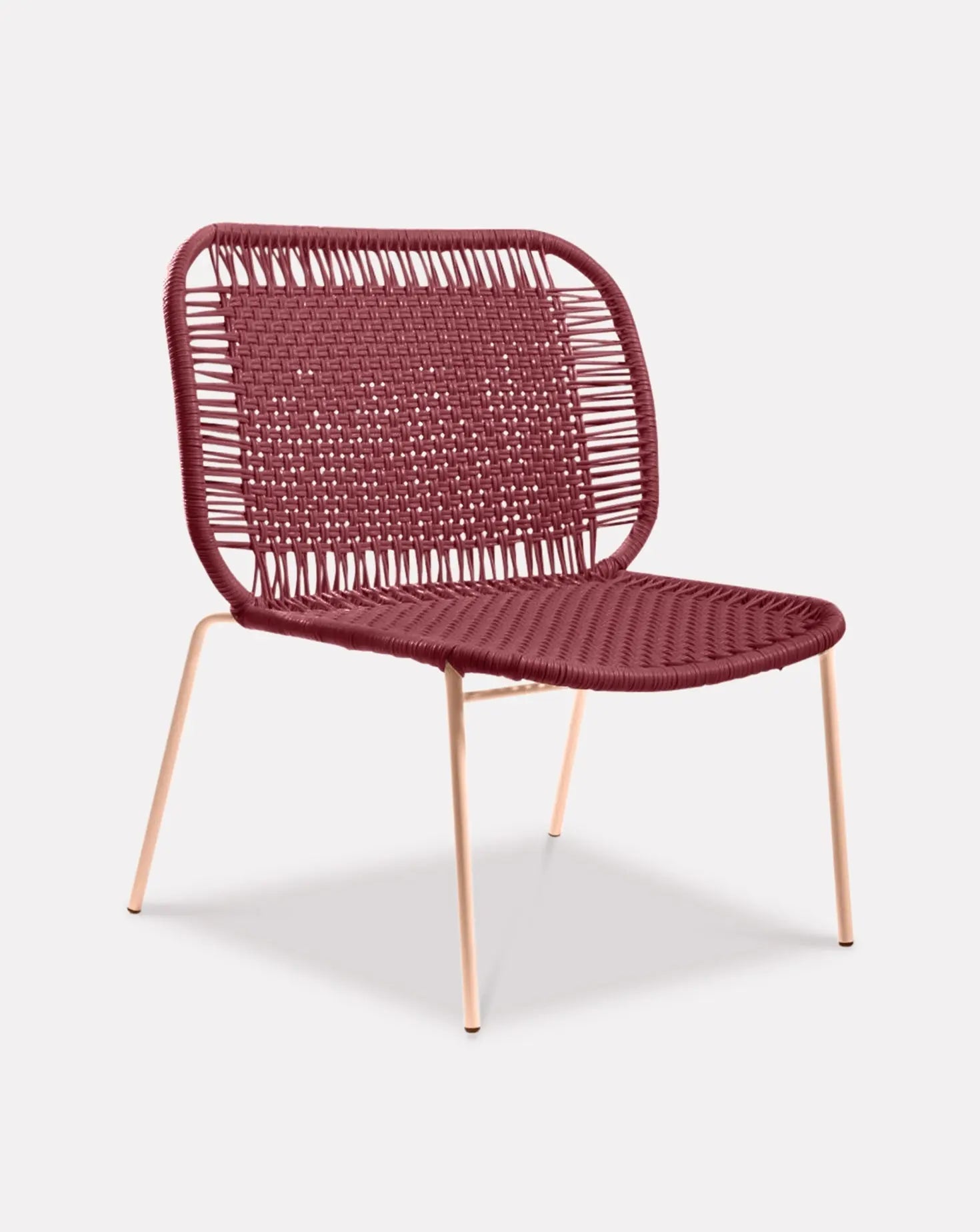 Cielo Red Lounge Chair Low