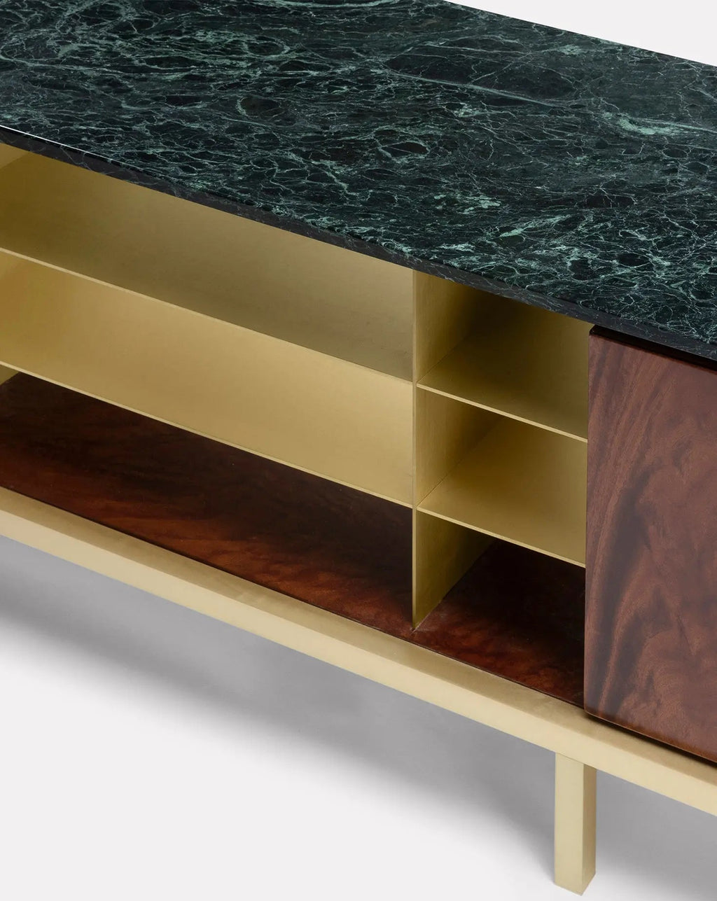 Paolo Rizzatto Zuan Mahogany Wood Living Cabinet