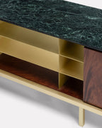 Paolo Rizzatto Zuan Mahogany Wood Living Cabinet