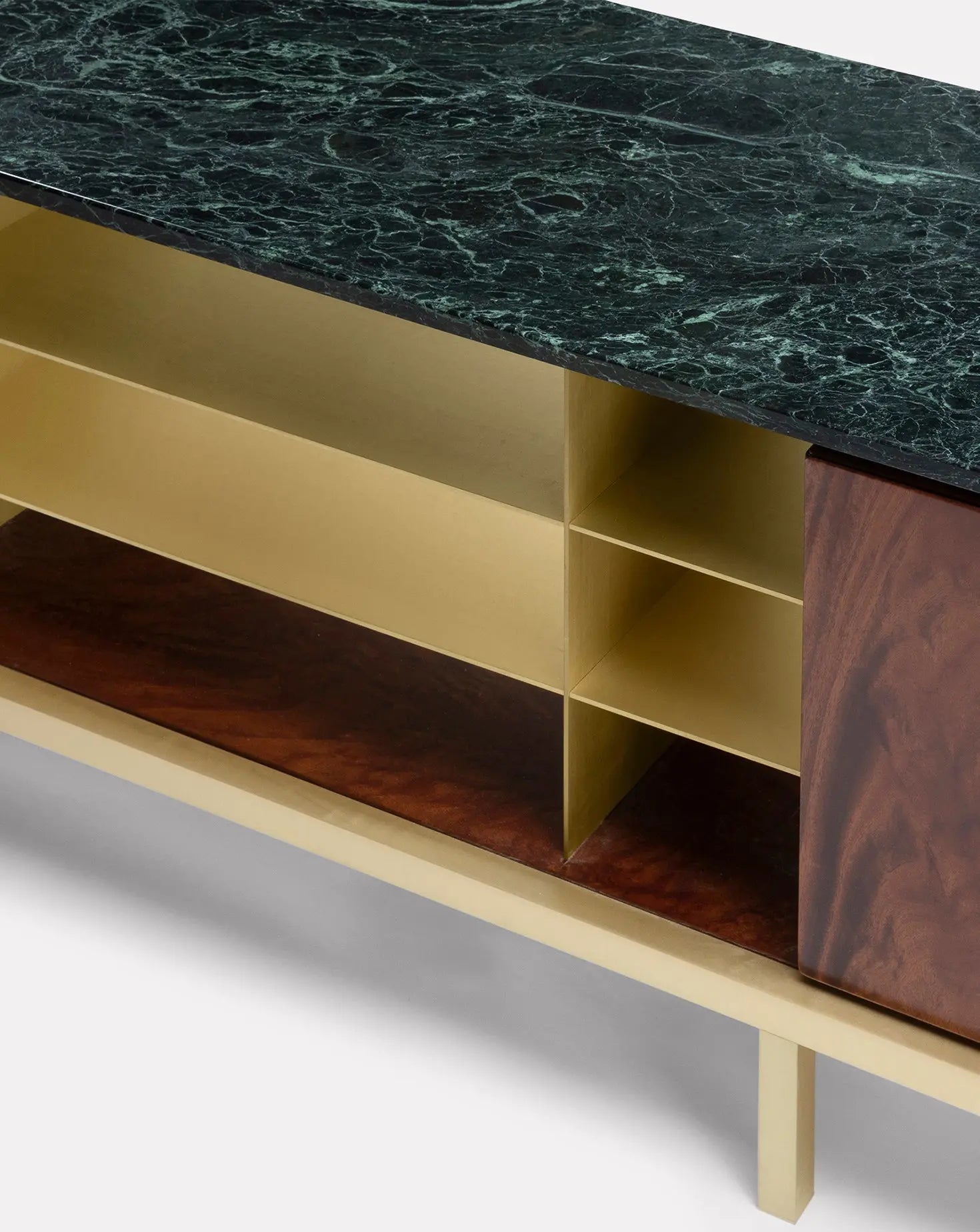 Paolo Rizzatto Zuan Mahogany Wood Living Cabinet