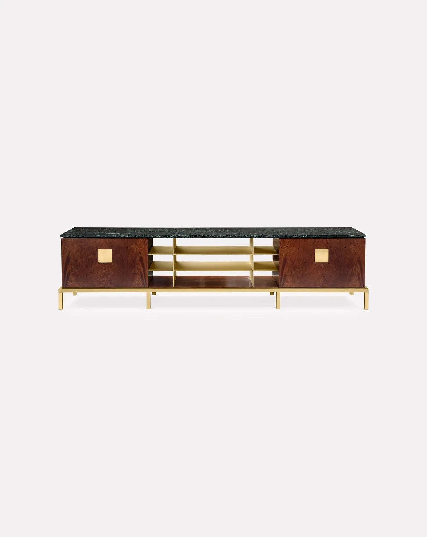 Paolo Rizzatto Zuan Mahogany Wood Living Cabinet