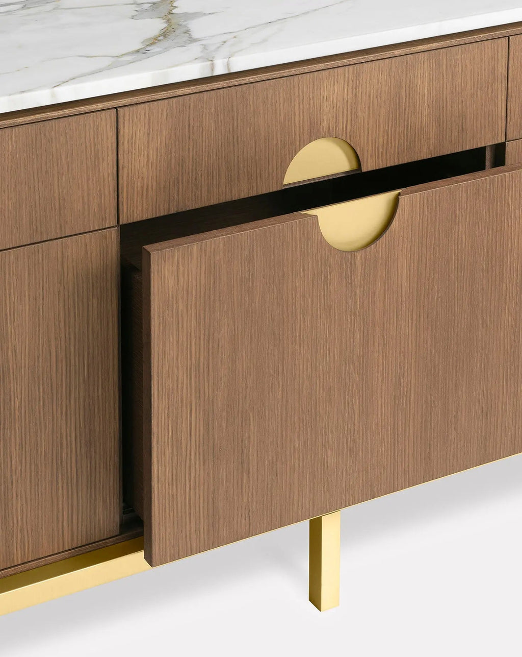 Paolo Rizzatto Zuan Oak Wood Dining Cabinet