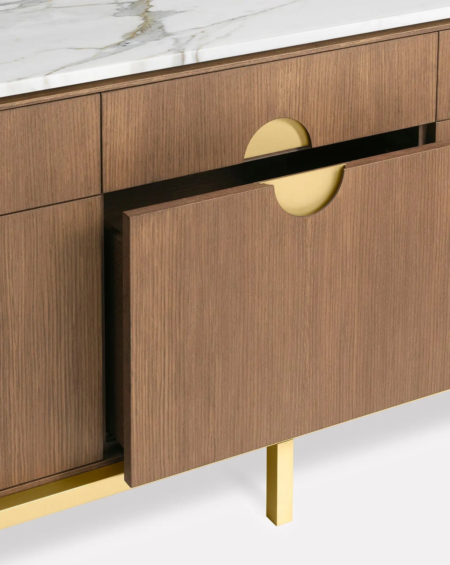 Paolo Rizzatto Zuan Oak Wood Dining Cabinet