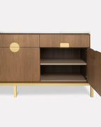 Paolo Rizzatto Zuan Oak Wood Dining Cabinet
