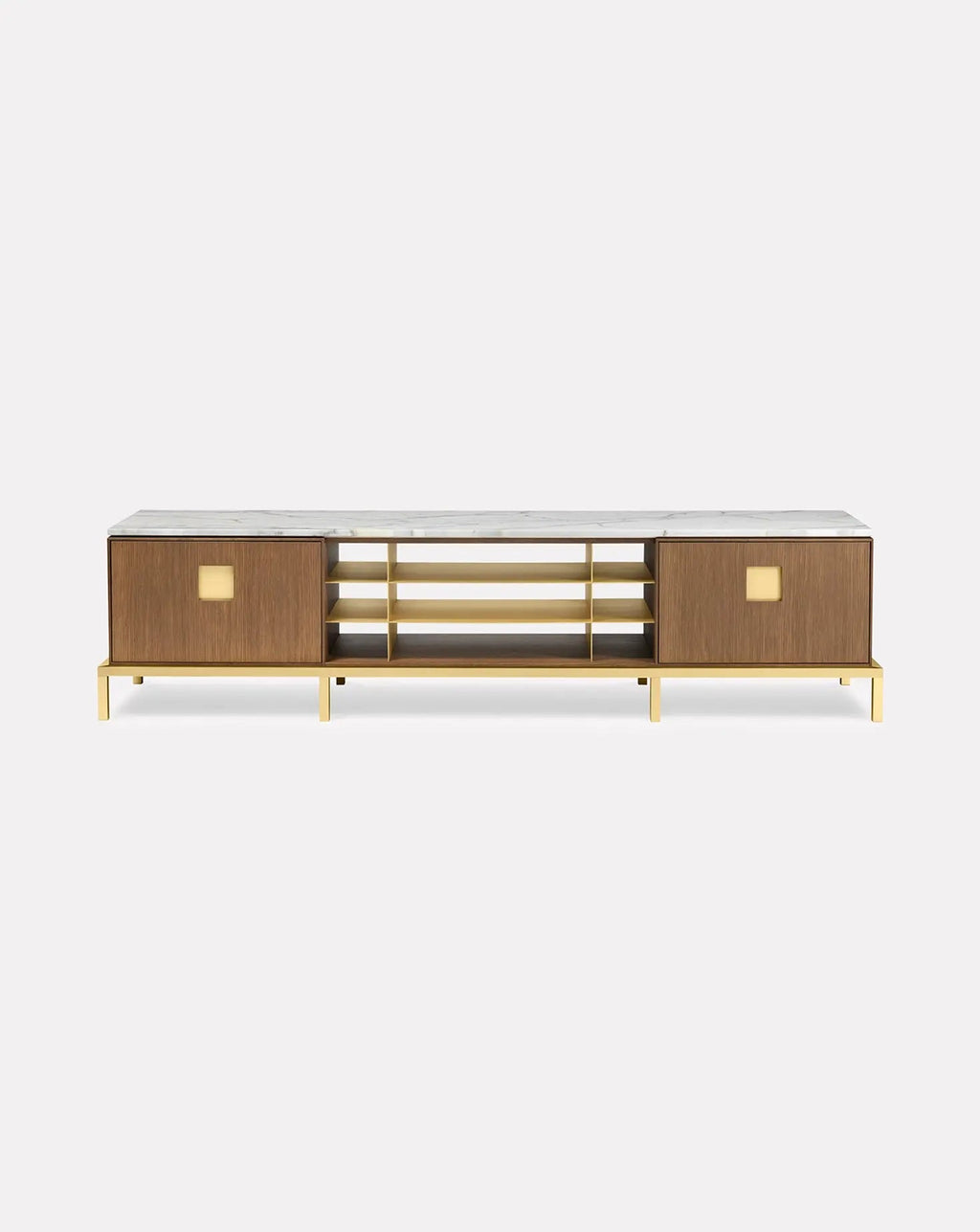 Paolo Rizzatto Zuan Oak Wood Living Cabinet