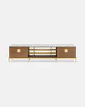 Paolo Rizzatto Zuan Oak Wood Living Cabinet