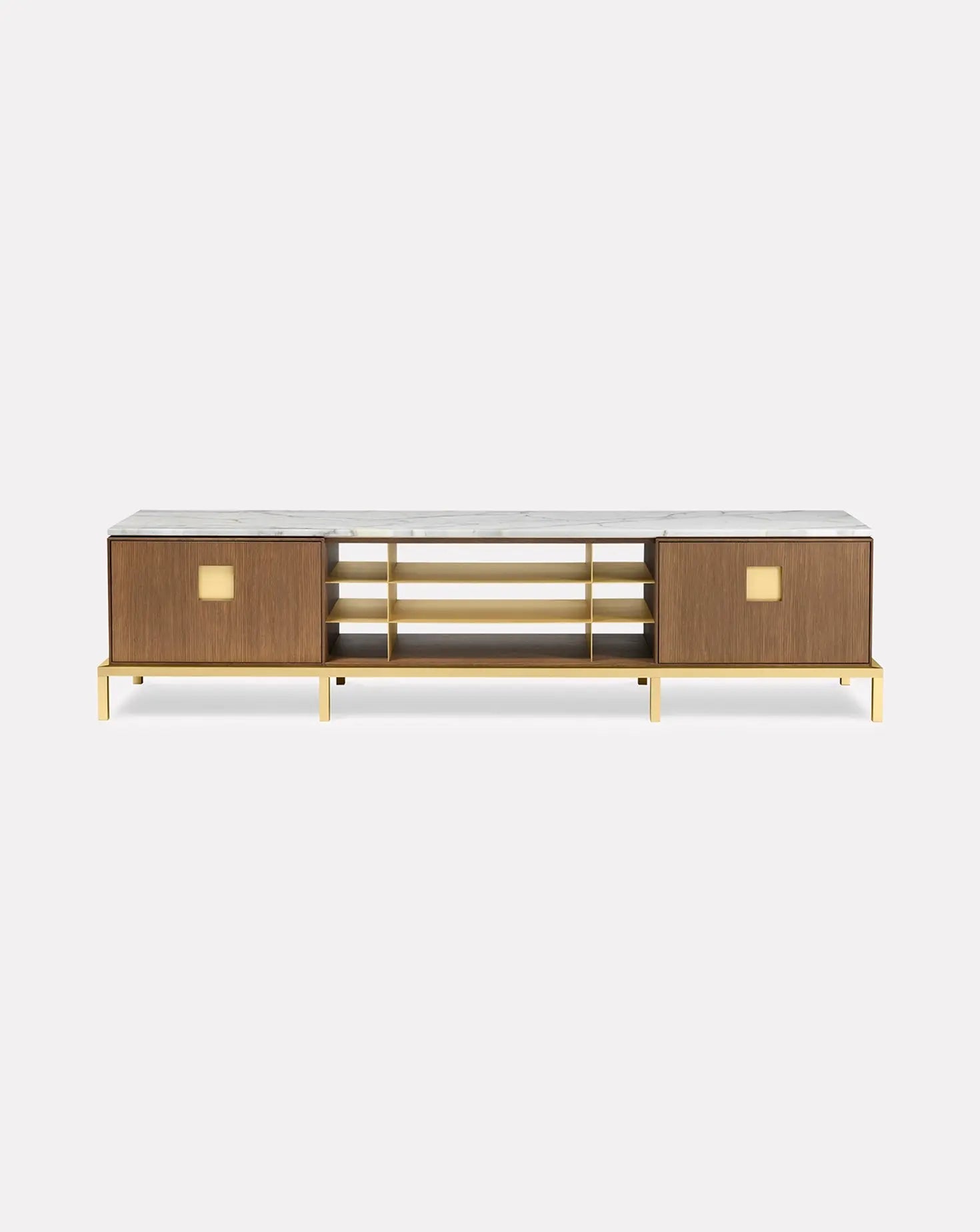Paolo Rizzatto Zuan Oak Wood Living Cabinet
