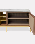 Paolo Rizzatto Zuan Oak Wood Living Cabinet