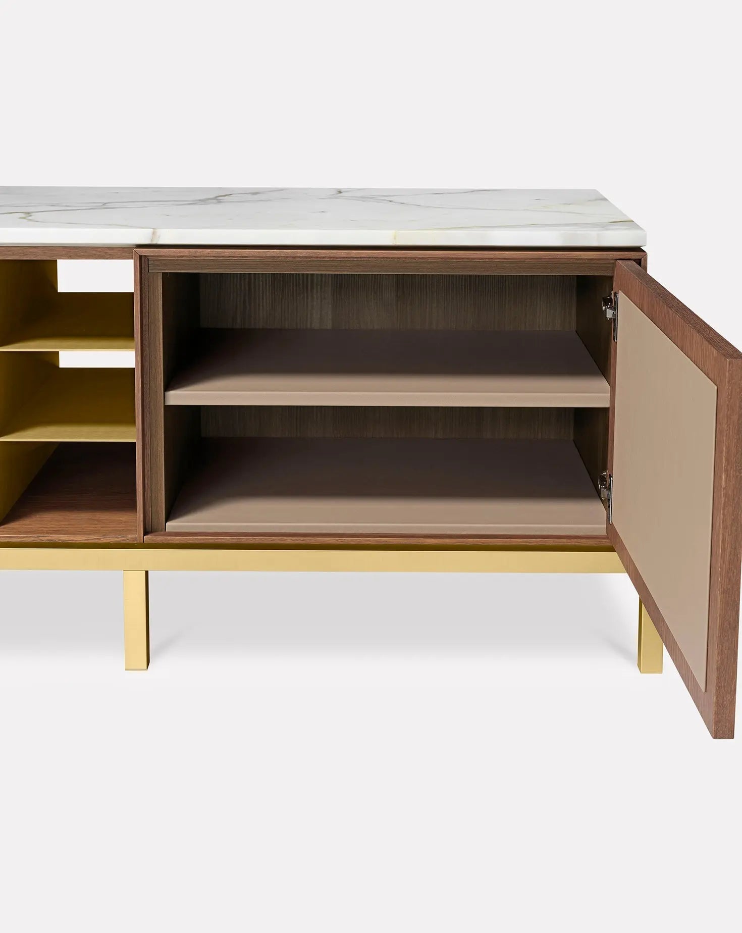 Paolo Rizzatto Zuan Oak Wood Living Cabinet